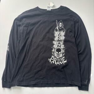 Lineman Men’s Black Reaper Graphic Long Sleeve Shirt